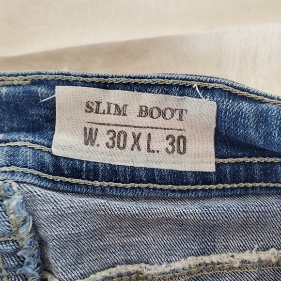 Mens TK AXEL Slim Boot Jeans Size 30x30 - Picture 3 of 6